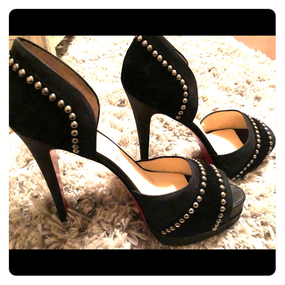 Christian Louboutin Henry Peeptoe Platform Pumps